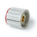 5 x Volume Control Rotary Knobs Red for 6mm Dia. Knurled Shaft Potentiometer