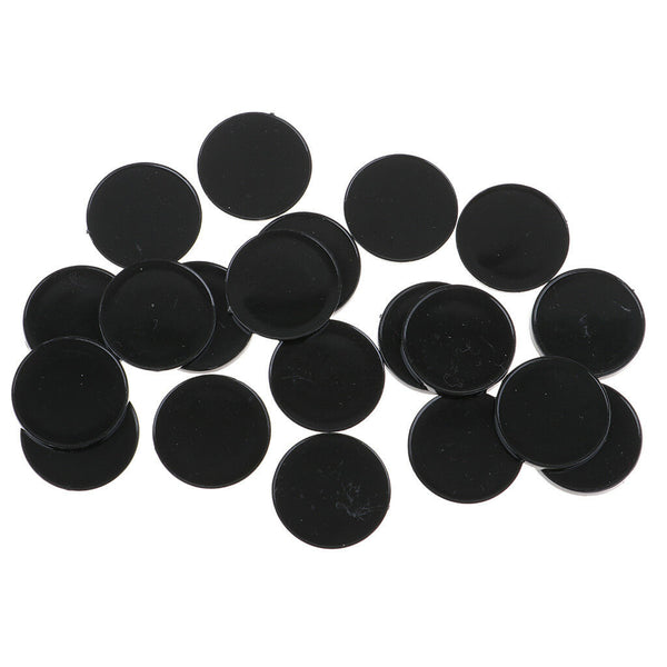 20Pcs Plastic Round Bases Stand Parts for War Gaming Figures Games Workshop