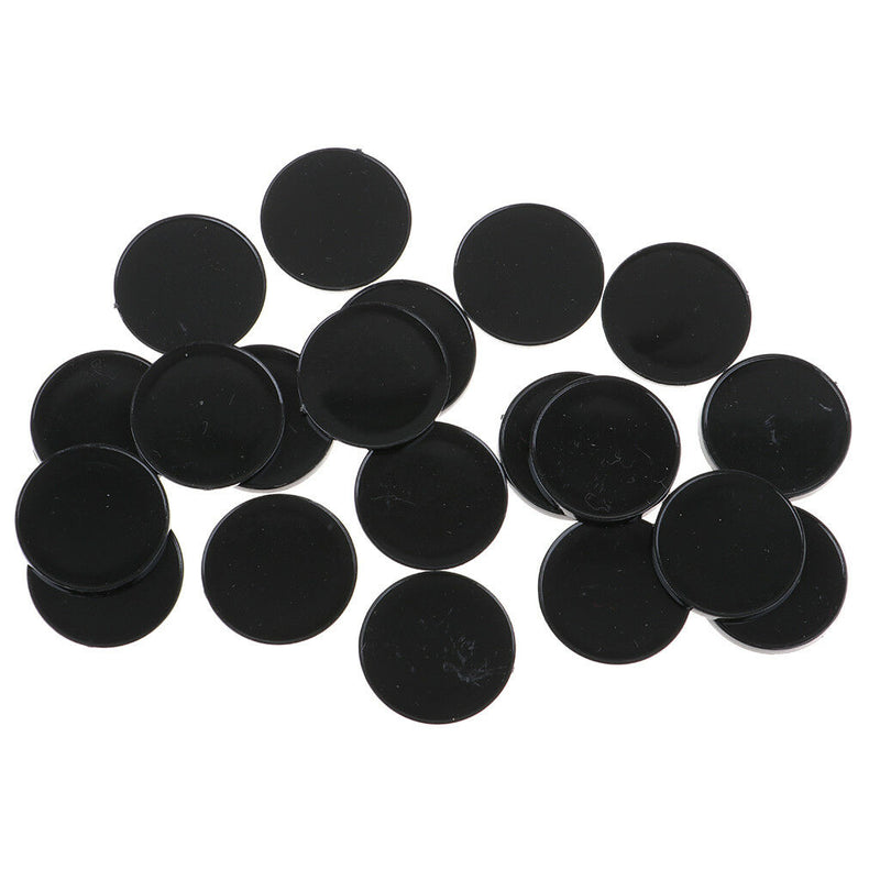 20Pcs Plastic Round Bases Stand Parts for War Gaming Figures Games Workshop