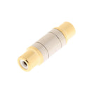 2X Single RCA Phono Coupler Female To Female Adapter Extender Adapter