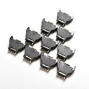 10X Button Cell Battery Vertical Socket Holder Box for CR2032 CR2025 3V BX