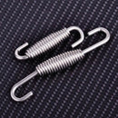 Pair 70cm Stainless Steel Motorcycle Muffler Exhaust Pipe Spring Fastener Kit