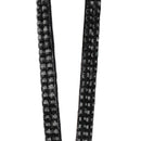 Portable Black Rhinestone Lanyard w/ Retractable Reel Card ID Badge Holder