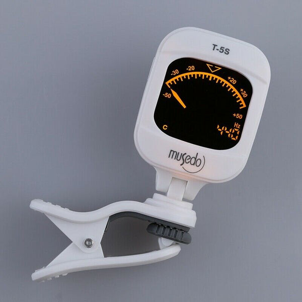 Musedo T-5S Rotatable LCD Portable Mini Electronic Digital Clip-on Tuner fo