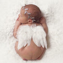 2pcs/set 0-6M Baby Leaf Hairband Feather Angel Wings Newborn Photo Props A
