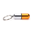 Waterproof Aluminum Medicine Pill Box Case Bottle Holder Container Keychain CCC
