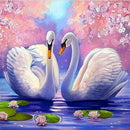 4 Pack Swan DIY 5D Diamond Painting Kits Full Drill Cross Stitch Home Decor