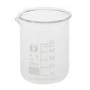 50ml Borosilicate Glass Beaker -- Graduated Low Form Measuring Beakers - Lab