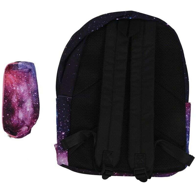 Women Canvas Backpack Stylish Galaxy Star Universe Space Backpack Girls Sch J1B5