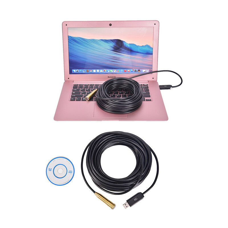 Pipe Inspection Camera Endoscope Video15m/50 Ft Sewer`Drain CleanerWaterproo Bj
