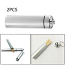 2pcs Portable Pocket Toothpick Holder Waterproof Box Metal Pill Case Ke AKZ