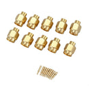 10x SMA male plug solder RF Coax connector for semi-rigid RG402 0.141 inch