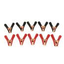 10pcs Car Battery Clips Crocodile Alligator Test Clamps 100A 90mm Red,Black