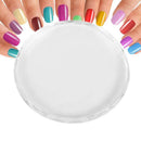 Glass Nail Art Color Mixing Palette Drawing Pattern, Transparent Glass Nail
