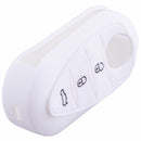 WHITE 3 Button Key Cover Case Shell fit for Alfa Romeo 4C Mito Giulietta 159 GTO