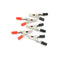 5Pcs 50mm Plastic Durable Handle Test Probe Metal Alligator Clips with Sc JR
