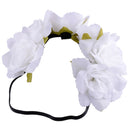 WHITE Wedding Boho Flower Floral Crown Hair Garland Headband Hairband Headpiece