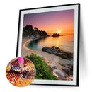 5D DIY Full Drill Diamond Painting Easeful Seaside Cross Stitch (B353) A