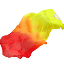 Beautiful Silk Three Color Gradient Flame Dance Fan Hand Folding Bamboo Fan