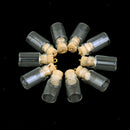 10Pcs Glass Bottles Vial Wishing Bottle Jars DIY Pendants Charms with Holes for