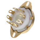 GZC8-Y-3-G Ceramic  PCB Mounting Tube Socket For KT88 EL346P6P 6N8P 6SN7