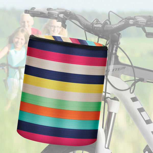 Cycling Removable Storage Bicycle Basket With Lid Front Foldable Pet Carrying