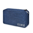 Dark Blue Mens Toiletry Bag Hanging Travel Shaving Kit Organizer Bag Perfec