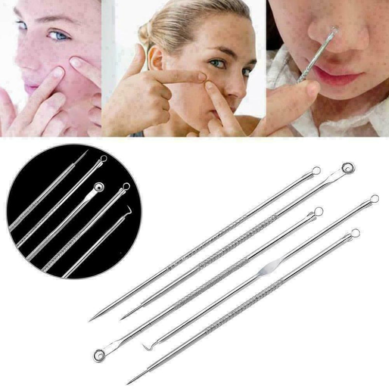 5PCS Blackhead Remover Cleaner Acne Cleanser Needle Tool P1C8 Y9N5 P S G1B0