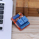 5V 2 Channel Relay Module with Optocoupler Isolation High/Low Level Trigger