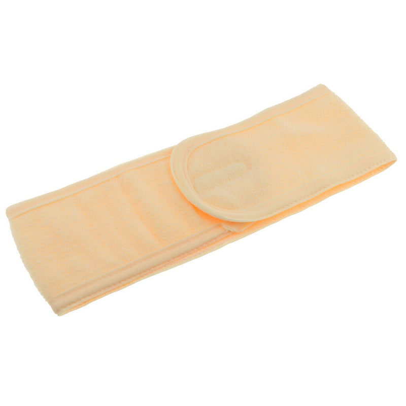 Girls Elastic Headband Wash Face Makeup SPA Stretch Soft Hair Band Yellow