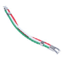 Jewelry bracelet, Italian flag bangle, leather alloy, for men's women, greenD4G4