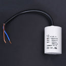 CBB60 450VAC 12uF Polypropylene Film Motor Run Capacitor w 2 Wires