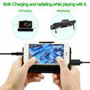 Cell Phone Cooler, Usb Cooling Dual Fan Radiator/Stand Holder/Power Bank Wi