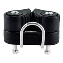 Black Composite Sailboat Cam Cleat Fast Entry Cam Cleat Breaking Load 900kg