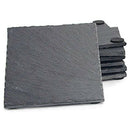 Slate Coasters with Square Slate Coasters ( Set of 8, Square - Black) K6G2