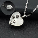 Pet Heart Urn Necklace for Ashes - Cremation Jewelry Keepsake Memorial Penda Kw