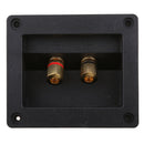 Universal Car Stereo 2 Way Speaker Box Terminal Square Connectors Subwoofer