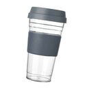 Portable Plastic Insulated Tumbler Cup For Coffee, Tea, Chocolate Gray