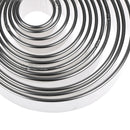 12Pcs Round Shape Cookie Cutter Slicers Biscuit Stainless Steel Cake Mold Bd ME
