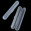 2Pcs Portable babies tableware box storage case transparent spoon box ME