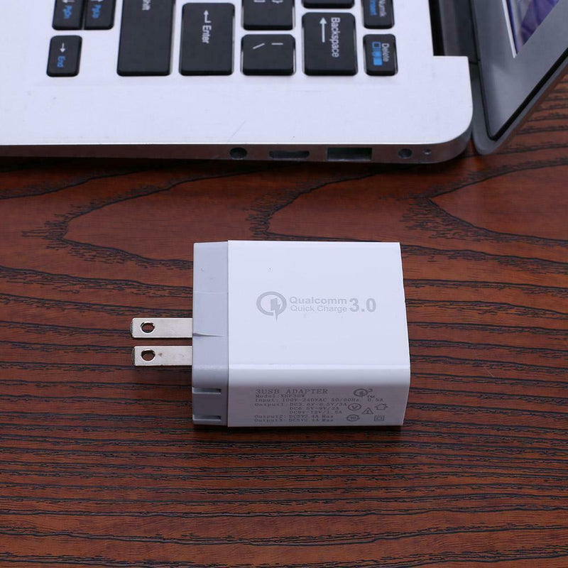 QC3.0 Quick Charging 3 USB Port 9/12V 2.A US Plug Smart Phone Charger Hub