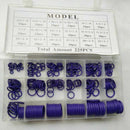 225Pcs Seal O-Ring R22 R134A Air Conditioning O-Ring Rubber Washer Assortme F3B7