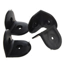 2" x 2" Corner Brace Joint Right Angle Bracket Black 4 Pcs C7Q7
