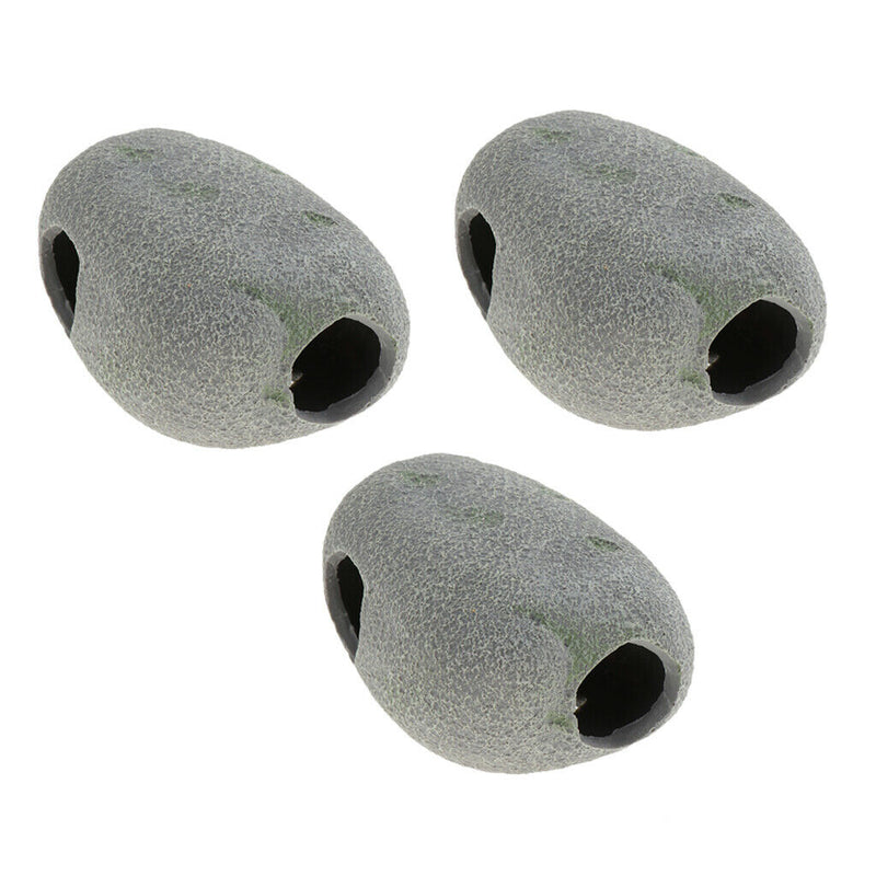 3 Pieces Fish Hiding Cave Aquarium Non - Toxic High Simulation Crawling Turtle
