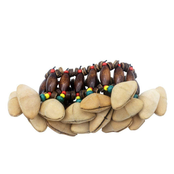Hand Painted Maraca & Tribal Style Dora Nut Handbell Set Hand Percussion