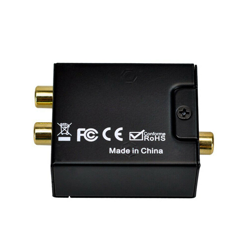 Digital Optical Coaxial Toslink to Analog RCA L/R Audio Converter Adapter Cables