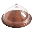 Acrylic Cake Display Dish Bread Tray with Lid Dessert Table Tray with Cover