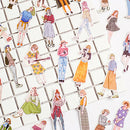 100Pcs/pack lovely girls stickers scrapbook DIY diary albums notebook decorES