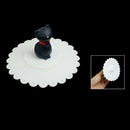 Cartoon Cat Design White Soft Silicone Cup Cover Lid