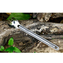 Titanium Long Handle Spork With Polished Bowl Outdoor Camping Cooking Utens F4C1